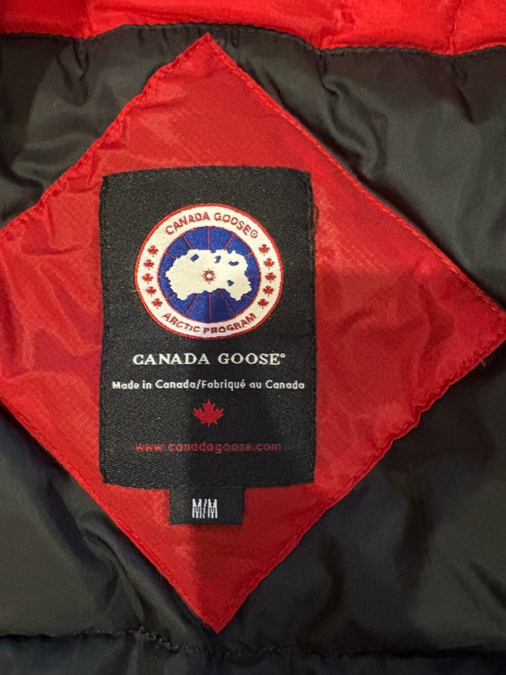 Canada Goose style 5500M, men's Brookvale Jacket, red, size M (puffer) - Picture 3 of 7